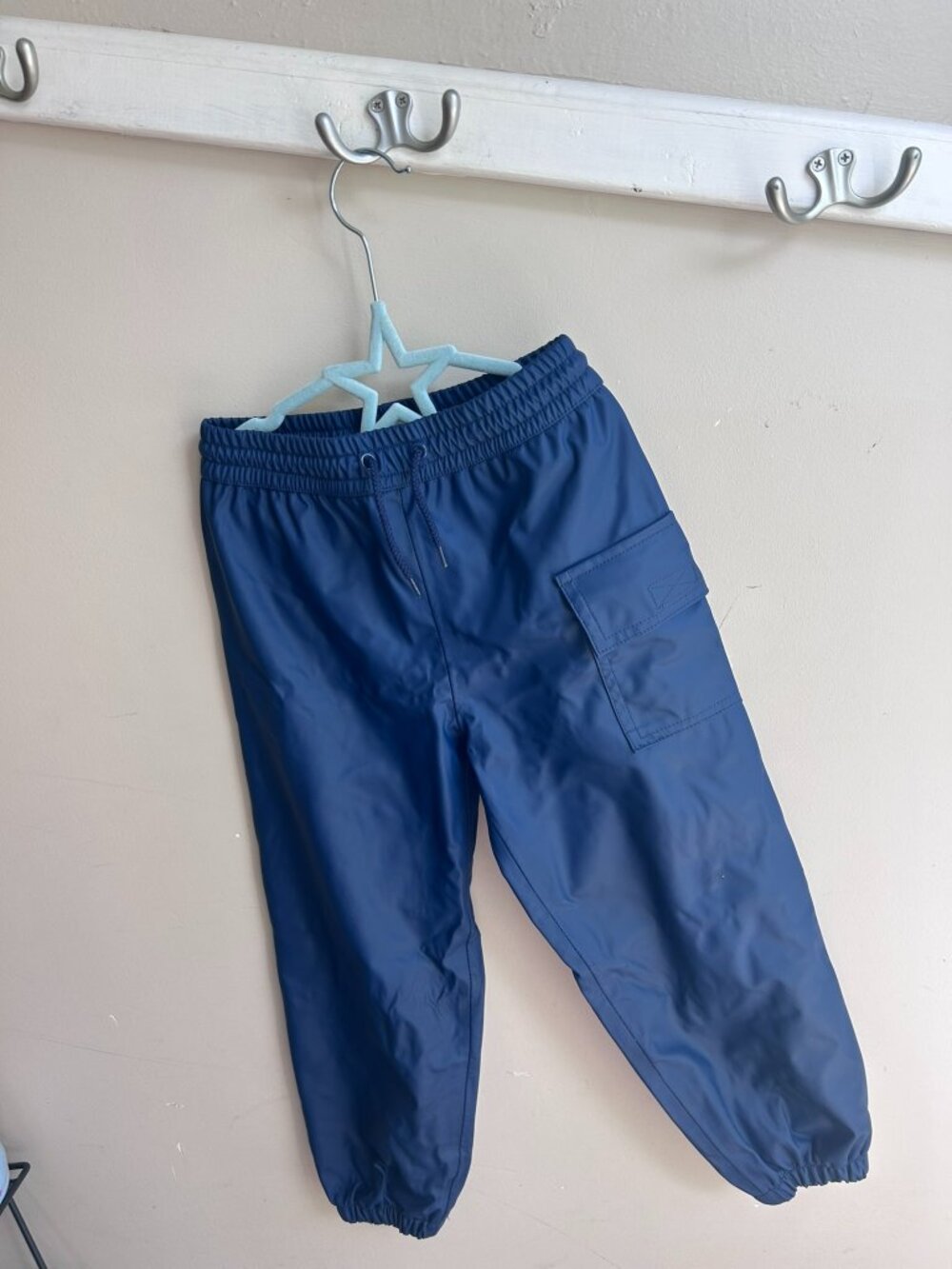 💙🌧️ Hatley Kids Rain Pants – Navy Blue – Size 5 🌧️💙